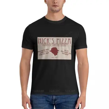 Футболка Nick's PizzaClassic, мужская футболка, футболки, мужская черная футболка, мужские летние топы