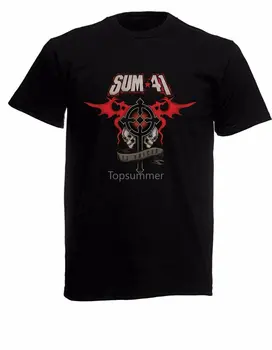 Sum 41 13 Голосов Мужская Черная Рок-футболка Новых размеров S-Xxxl
