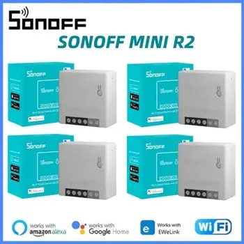 SONOFF Mini R2 Wifi Smart Switch MINIR2 2-Полосные Модули eWeLink APP DIY Switch Беспроводной Пульт Дистанционного Управления Работа с Alexa Google Home