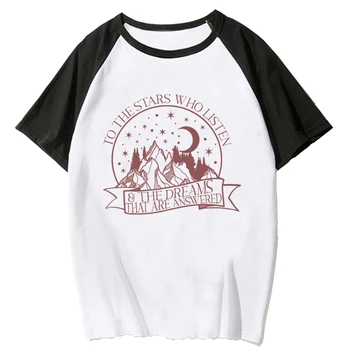 Женская футболка Acotar, забавная футболка для девочек, японская одежда из манги