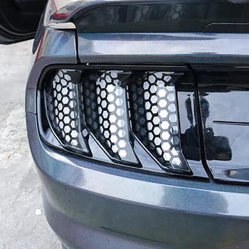 6 шт., абажур заднего фонаря, украшение стоп-сигнала, наклейки в виде сот для Ford Mustang 2015-2020, Внешние аксессуары
