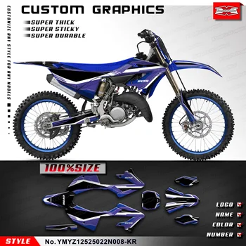 KUNGFU GRAPHICS MX Комплект Наклеек для мотоцикла Yamaha YZ125 YZ250 YZ 125 250 YZ125X YZ250X 2022 2023 2024