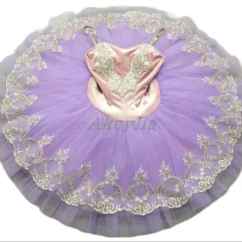 Детское балетное платье, костюм Маленького лебедя, танцевальная пачка, пушистая вуаль, балетный костюм для девочек для взрослых