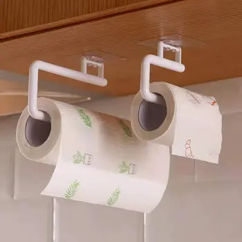 Новая Кухонная вешалка для рулонов бумаги Полотенец Барный Шкафчик Держатель для тряпок Полка для туалетной бумаги Кухонный держатель для туалетной бумаги