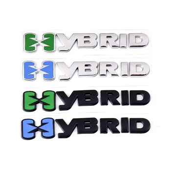 3D Металлическая Гибридная Эмблема Бокового Крыла, Значок Заднего Багажника Автомобиля, Наклейка Для Toyota Camry Prius Corolla RAV4 C-HR Prado Sienna