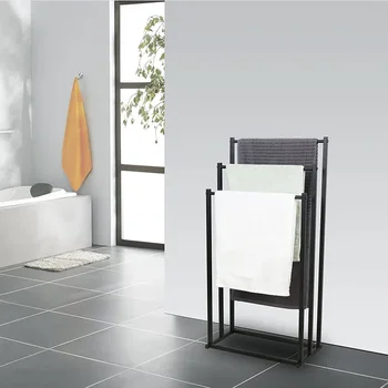 Металлическая напольная вешалка для полотенец для ванной комнаты Легкая Роскошная Простая ванна
