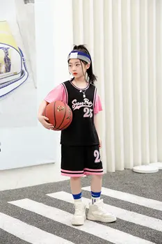 Детская баскетбольная форма из джерси Спортивная одежда для мальчиков и девочек Дышащие молодежные Тренировочные баскетбольные майки