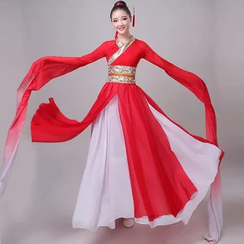Китайское Традиционное Платье для Женщин Han Dress Танцевальная Сцена Tang Костюмы Hanfu Festival Outfit Party Fairy Ancient Hanfu Costume