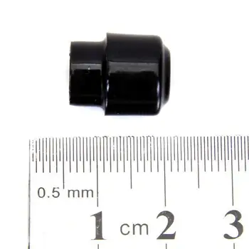 5шт Черный пластиковый наконечник теле-переключателя Гитарная ручка бочкообразного типа