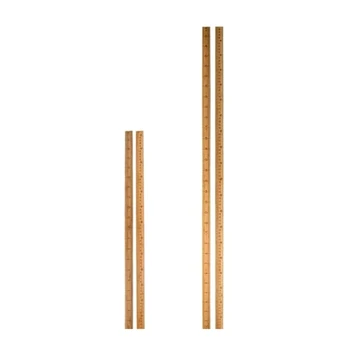 12-Дюймовая 24-дюймовая деревянная линейка, измерительная линейка Двусторонняя Сантиметровая метрическая линейка Деревянная прямая линейка для черчения