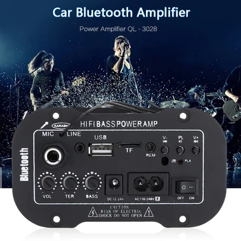 Универсальный автомобильный аудиоусилитель AMP MP3 микрофон SD USB DVD Стерео Hi Fi басы Пульт дистанционного управления Автомобильные аудиоаксессуары