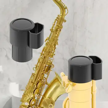 Заглушка для альт-саксофона Защита для ключей с изогнутой шеей Профессиональная защита для ключей для шеи Аксессуары для заглушки для саксофона Черный Протектор