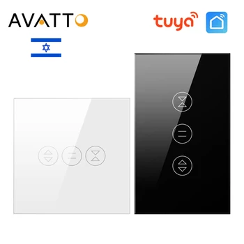 AVATTO WiFi Smart Touch Переключатель Штор для Рулонных Штор Жалюзи Smart Life /Приложение Tuya С Дистанционным Управлением Работает Alexa Google Home
