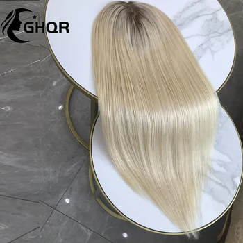 Пепельно-русые кружевные передние парики из человеческих волос с полным кружевом Без клея Прямые 13x6 HD Прозрачные кружевные передние парики Для женщин, предварительно выщипанные