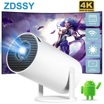 ZDSSY Мини-проектор 4K Android 11 WIFI BT HY300 МИНИ Портативный Проектор Умный Домашний Кинотеатр 720P Открытый 1080P 4K Фильм От HD