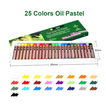 Цветные карандаши 25 цветов Мягкая масляная пастель Набор для рисования Детский воск Подарок детям