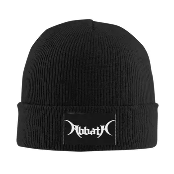 Пышная шапочка с логотипом Abbath для мужской блэк-металлической группы, теплая вязаная шапка с черепом, кепка-Кепка