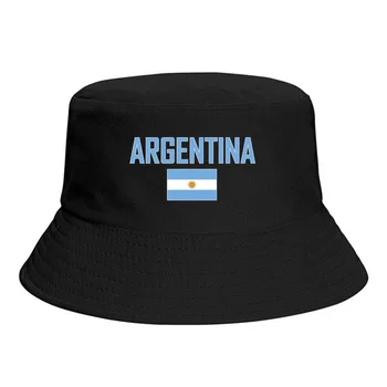 Флаг Аргентины Ведро Шляпы Принт Прохладные Вентиляторы Солнцезащитный Козырек Простой Классический Открытый Летний Рыбак Шапки Рыболовная Кепка