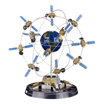 Сделай сам 3D металлическую головоломку BeiDou Модель спутниковой системы Строительные наборы Сборка Развивающие Пазлы для детей Подарок на День рождения