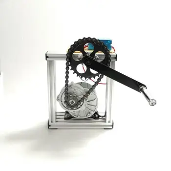 Коленчатый генератор мощностью 12 В 24 В 100 Вт с алюминиевой конструкцией (мостовой выпрямитель, питающий вольтметр) Обучающее устройство Ручной генератор