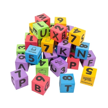 Разноцветные пенопластовые кубики, Кубики с цифрами, точки, Детские Пенопластовые алфавиты, Наборы развивающих кубиков