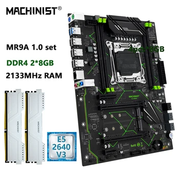 MACHINIST X99 Комплект материнской платы LGA 2011-3 DDR4 Xeon E5 2640 v3 CPU процессор DDR4 2*8 ГБ оперативной памяти ATX NVME M.2 usb3.0 MR9A