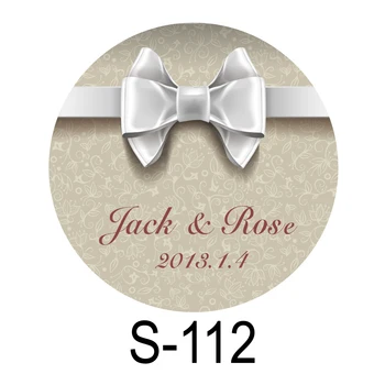 150 шт./лот, персонализированная наклейка с конфетами, наклейка в виде подарка на свадьбу, душ невесты, украшение свадебной вечеринки, маленький круг S112