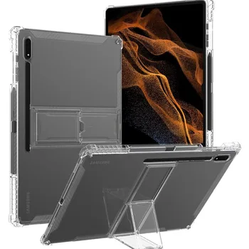 Чехол для планшета Samsung Galaxy Tab S9 из ТПУ Нижняя крышка с прорезью для ручки Чехол от падения Samsung S9 11, S9 Plus 12,4 дюйма SM-X810