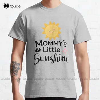Классическая футболка Mommys Sunshine, мужские футболки в тяжелом весе, уличная одежда в стиле харадзюку с забавным рисунком, футболка с мультяшной цифровой печатью