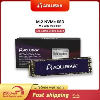 AOLUSKA M2 NVMe SSD 1 ТБ 512 ГБ Твердотельный Накопитель 128 ГБ 256 ГБ Жесткий Диск M.2 2280 PCIe Внутренний Жесткий Диск 240 ГБ Для ПК Ноутбук Настольный