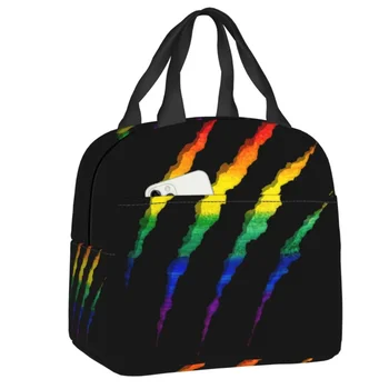 ЛГБТ, разорванная и измельченная Изолированная сумка для ланча, герметичный GLBT, охладитель для гей-лесбийской гордости, Термосумка для ланча, Пляжный кемпинг, путешествия