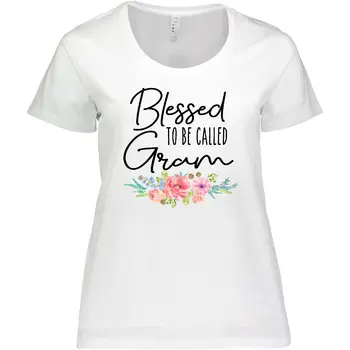 Inktastic Благословил называться Gram С красивой женской футболкой большого размера