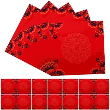 20 Листов чистой бумаги Fu для новогодней вечеринки, украшение для стен Fu Charater для поделок