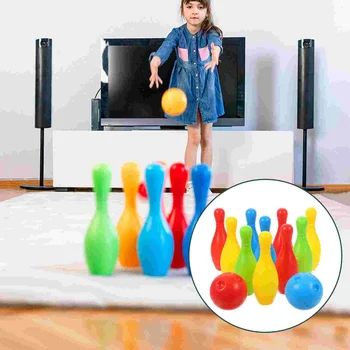 Набор игрушек для боулинга включает в себя мячи для игры в боулинг в помещении и на открытом воздухе для детей, подарки, семейные посиделки