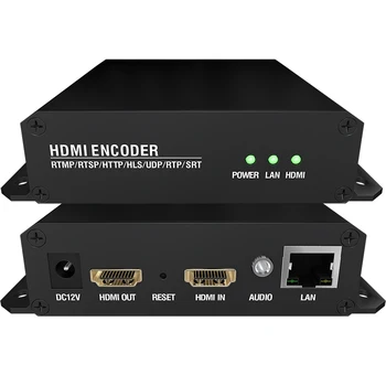 H265 H264 HDMI-совместимый кодировщик потокового IPTV с SRT RTSP RTMPS ДЛЯ передачи IP-видео Facebook YouTube Encoder