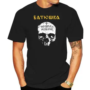 Мужские футболки, летний стиль, модные мужские футболки Swag. Футболка Batushka, новинка из черного металла!