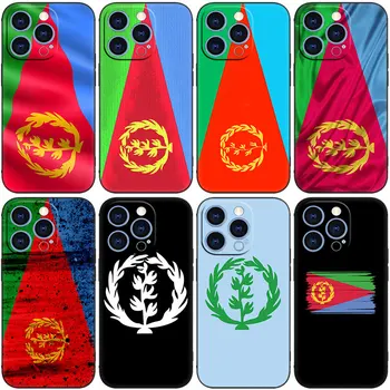 Чехол Для Телефона с Флагом Эритреи Для Apple iPhone 14 13 12 Mini 11 Pro XR X XS MAX 6S 7 8 Plus 5S SE 2020 2022 Черный Чехол