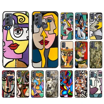 Picasso Art Paint Чехол Для Телефона Moto G10 G20 G30 G100 G22 G41 G13 G23 G31 G32 G40 G60 E22 E20 E30 E40 E32 Edge 20 Lite 30Neo