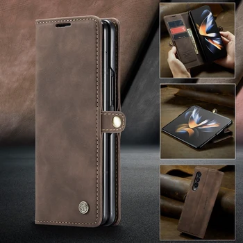 Новый Стиль Кожаный Чехол Для Samsung Galaxy Z Fold 5 Чехол Роскошный Кошелек Противоударный Бизнес-чехол-книжка Для Samsung Z Fold 4