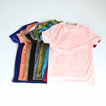 Летняя новинка 13 цветов, бестселлер, мужская фланелевая футболка большого размера, высококачественная удобная бархатная футболка с коротким рукавом, топ, футболка