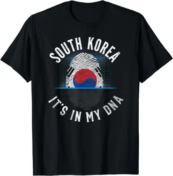 Флаг Южной Кореи - это в моей ДНК - Корейская мужская футболка, повседневные хлопковые футболки с круглым вырезом и коротким рукавом