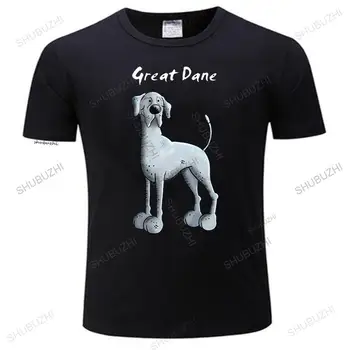 New Cotone Manica Corta Divertente Great Dane T Shirt Uomo di Grandi Dimensioni di Moda Maschile T-Shirt male vintage tee-shirt
