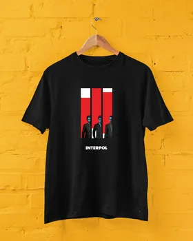 Трибьют-плакат ИНТЕРПОЛА, мужская и женская футболка, одежда, футболка