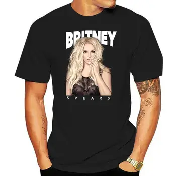 Мужская футболка с графическим рисунком Бритни Спирс с коротким рукавом - Lava Stone Black
