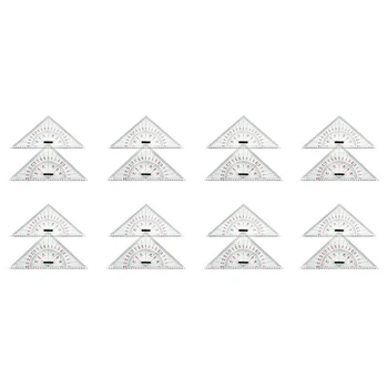 Треугольная линейка с 16-кратным рисунком диаграммы для рисования корабля, 300-миллиметровая масштабная треугольная линейка