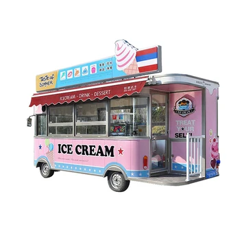 Электромобиль длиной 3 м, грузовик быстрого питания, Передвижная кухня, Уличная тележка для продажи чая и мороженого с пузырьками, Оборудование для общественного питания на продажу