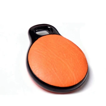 2 чехла с защитой от потери Airtag, подходящий для Apple Airtag, кожаный чехол, подходящий для устройства Apple Tracker, защита от падения Оранжевый
