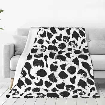 Одеяло с абстрактным рисунком 327, покрывало на кровать, пушистые мягкие одеяла размера 