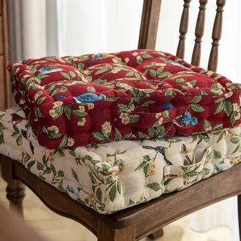 Подушка для сиденья Новые обеденные стулья в американском стиле, легкий домашний стул в роскошном стиле, ткань с художественным утолщением, домашний текстиль