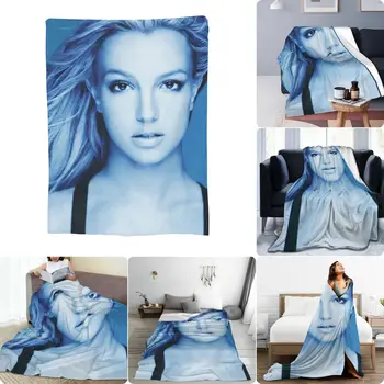 Ультрамягкое одеяло из микрофлиса Britney Spears с высокой плотностью, супер Теплое покрывало-покрывало